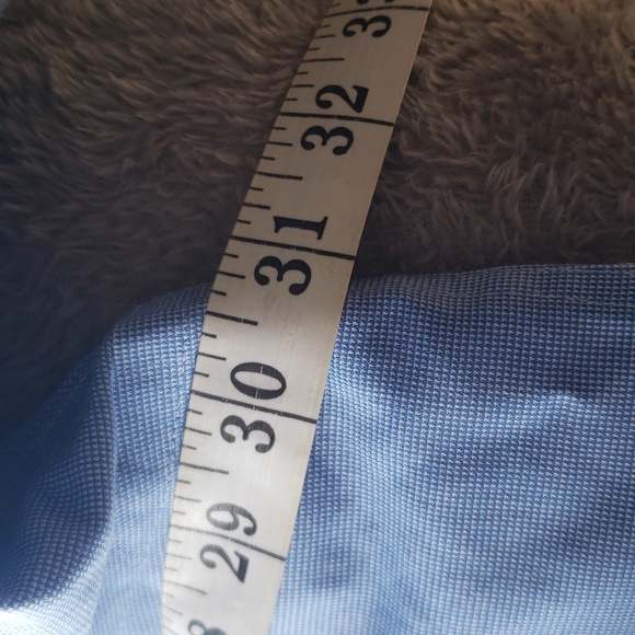 Roundtree & Yorke. Gold Label. Men's Blue; Button Down; Pocket Shirt. Sz 4XB - Picture 7 of 10